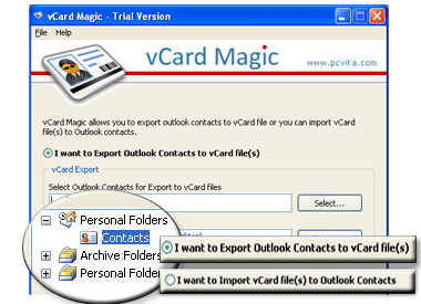 vCard to Outlook 2.7