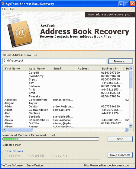 Best Outlook Contacts Recovery Software 2.2
