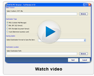 Video Outlook PST to PDF Tool