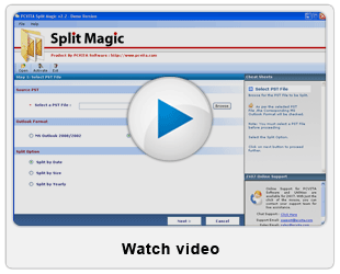Split Outlook PST File Video