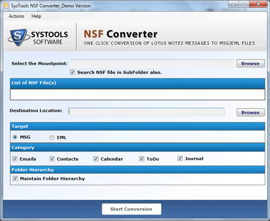 NSF to EML Converter 2.0