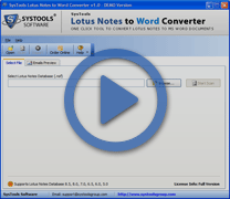 Export Lotus Notes Document to Microsoft Word