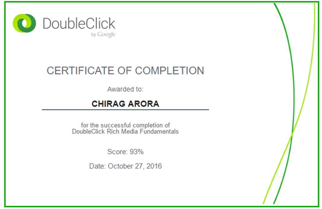 DoubleClick Certification